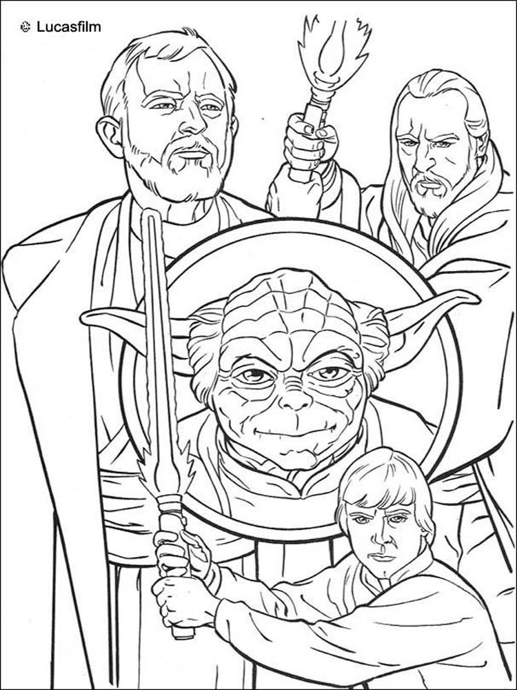 Kids Star Wars Coloring Sheets For Boys
 Star Wars Yoda coloring pages Free Printable Star Wars