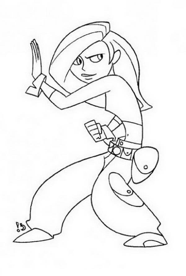 Kim Possible Coloring Pages
 Kim Possible Free Colouring Pages