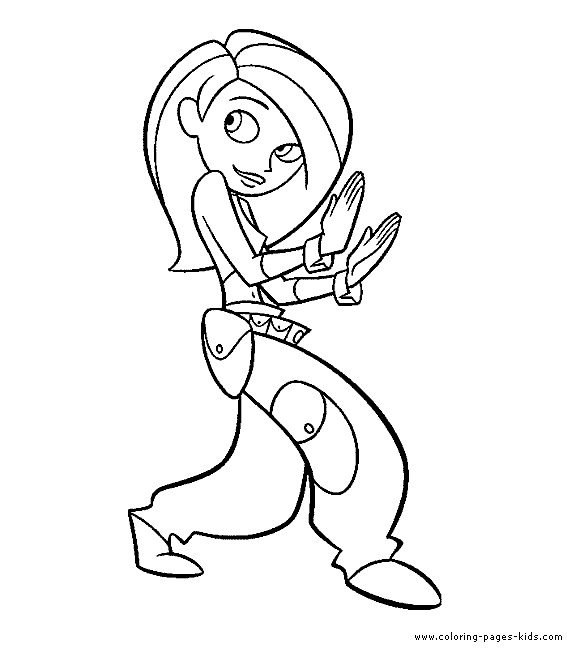 Kim Possible Coloring Pages
 Kim Possible color page Coloring pages for kids