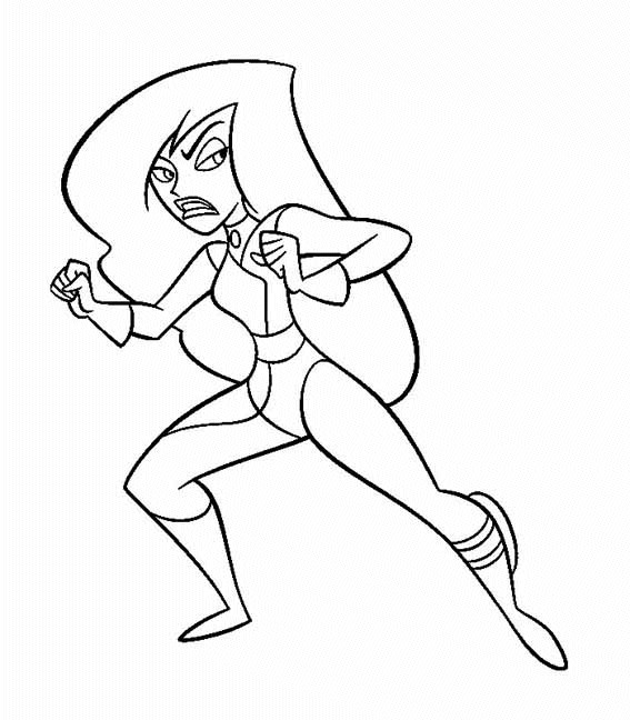 Kim Possible Coloring Pages
 Coloring Page Kim possible coloring pages 7