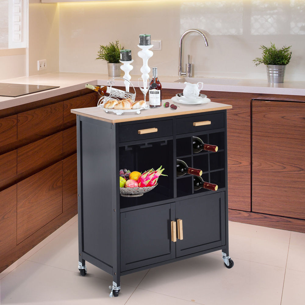 Best ideas about Kitchen Carts With Wine Rack
. Save or Pin Portable Kitchen Rolling Cart Island Storage Wine Rack Now.