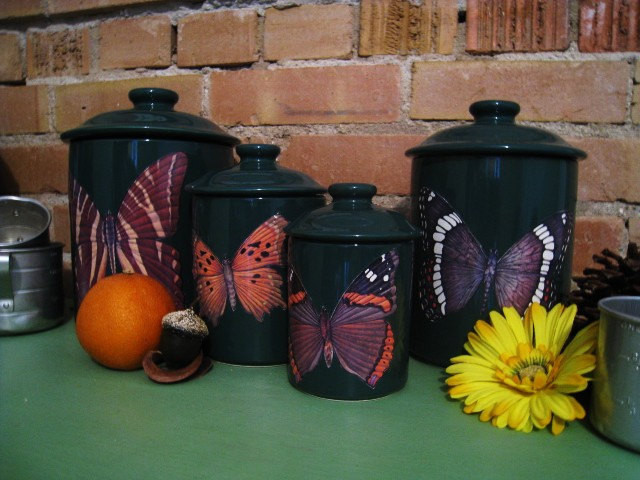 Best ideas about Kitchen Decoration Sets
. Save or Pin Green Butterfly Kitchen Canister Set Kitchen Decor Now.