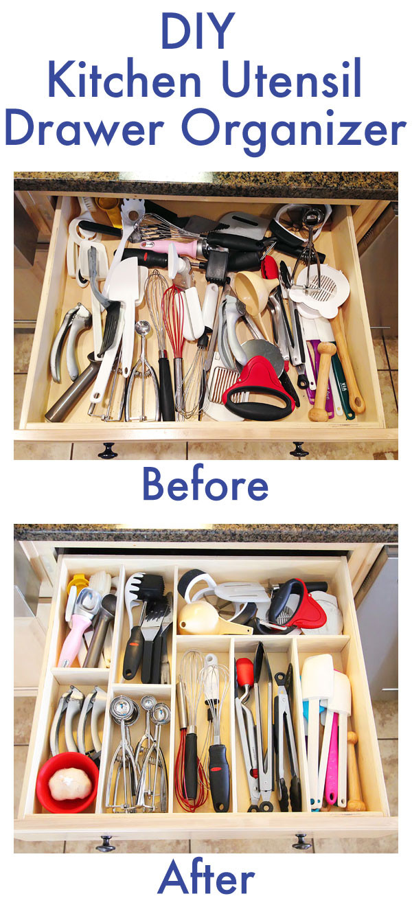 Kitchen Drawer Organizer DIY
 DIY Kitchen Utensil Drawer Organizer — Easy and Cheap