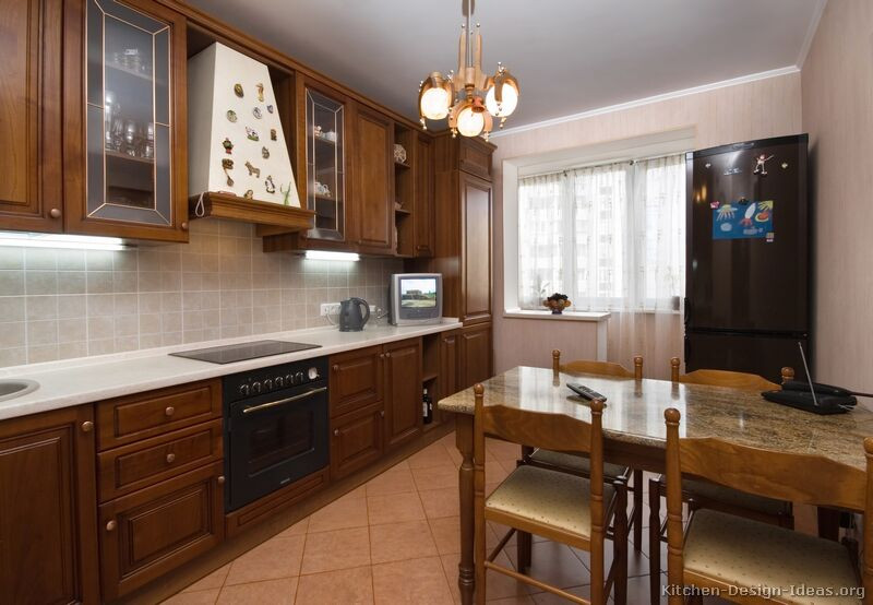 Best ideas about Kitchen Ideas With Brown Cabinets
. Save or Pin of Kitchens Traditional Medium Wood Cabinets Now.