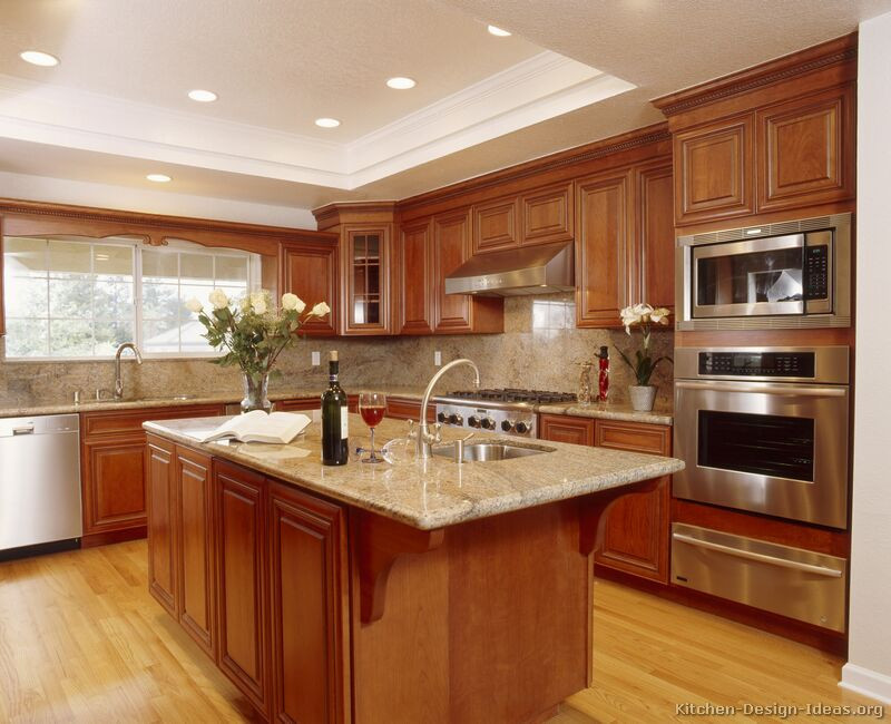 Best ideas about Kitchen Ideas With Brown Cabinets
. Save or Pin of Kitchens Traditional Medium Wood Cabinets Now.