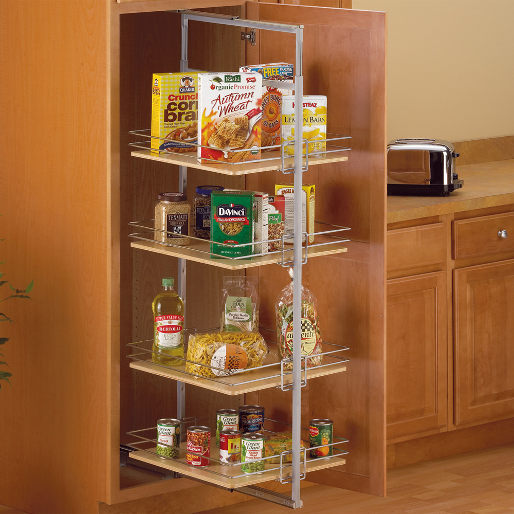 Best ideas about Kitchen Organizer Shelf
. Save or Pin Center Mount Pantry Roll Out System Nickel in Pull Out Now.