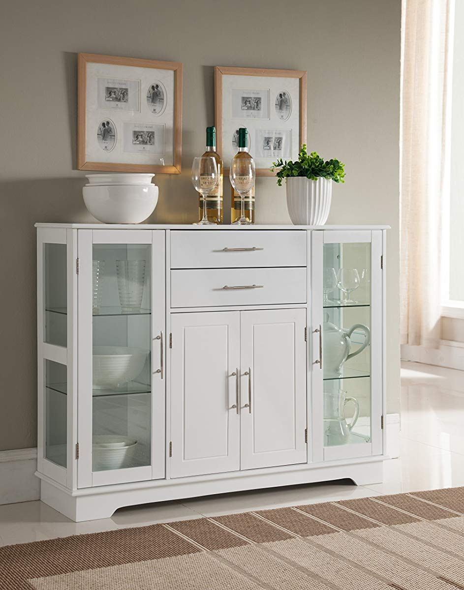Best ideas about Kitchen Storage Cabinets With Doors
. Save or Pin Kings Brand Kitchen Storage Cabinet Buffet With Glass Now.
