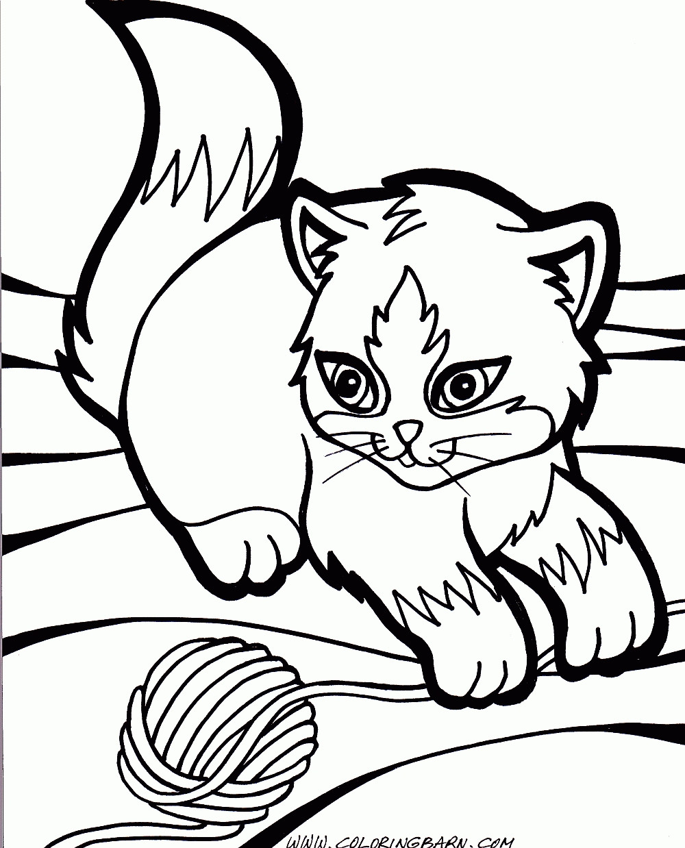 Kitten Coloring Pages
 Cat Coloring Pages for Adults Bestofcoloring