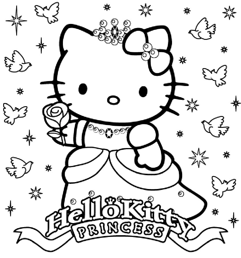 Kitty Coloring Pages
 20 Free Printable Hello Kitty Coloring Pages Printable