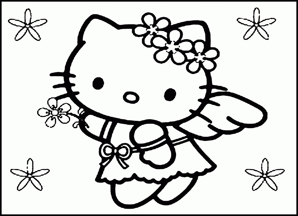 Kitty Coloring Pages
 Free Printable Hello Kitty Coloring Pages For Kids