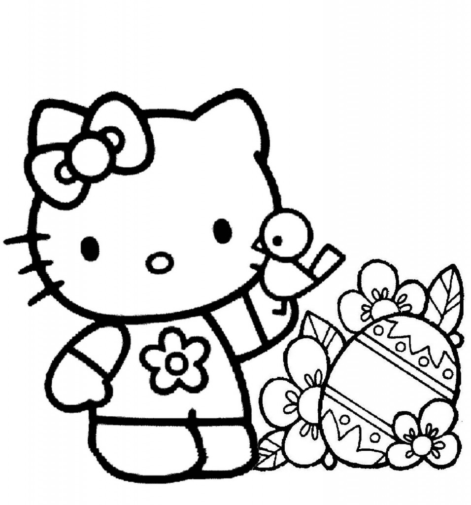 Kitty Coloring Pages
 Free Printable Hello Kitty Coloring Pages For Kids