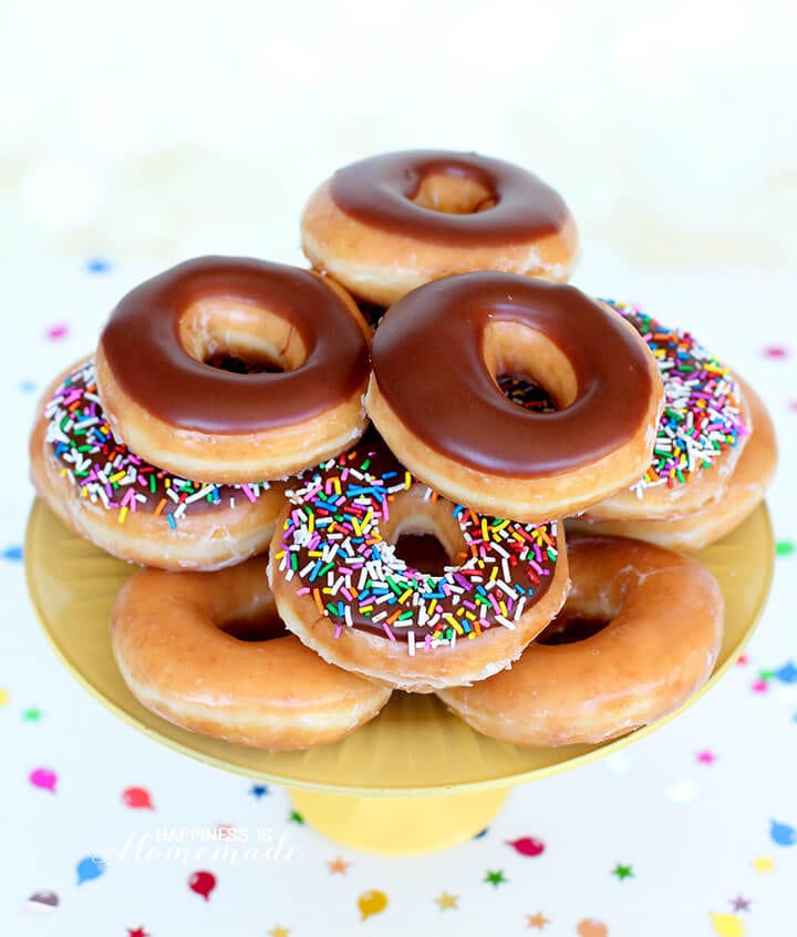 Krispy Kreme Birthday Cake Donut
 Krispy Kreme Donut Birthday Cake Happiness is Homemade