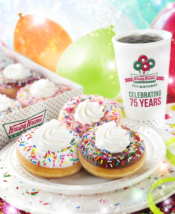 Krispy Kreme Birthday Cake Donut
 7 best images about Krispy Kreme Cakes on Pinterest