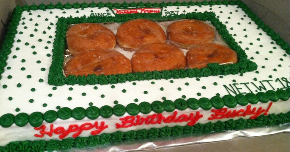 Krispy Kreme Birthday Cake Donut
 Sweet Treats by Susan Krispy Kreme Donut Cake