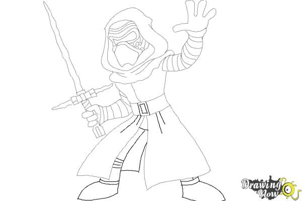 Kylo Ren Coloring Pages
 How to Draw Kylo Ren from Star Wars Vii