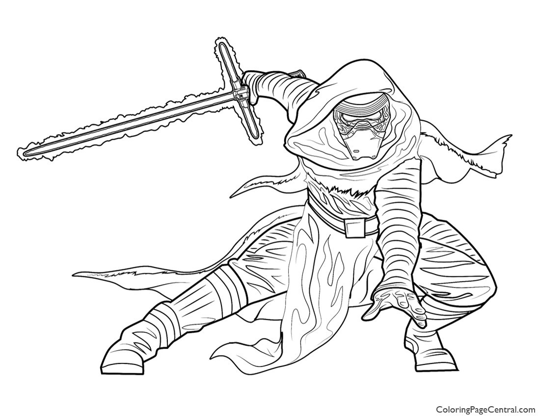 Kylo Ren Coloring Pages
 Star Wars – Kylo Ren Coloring Page