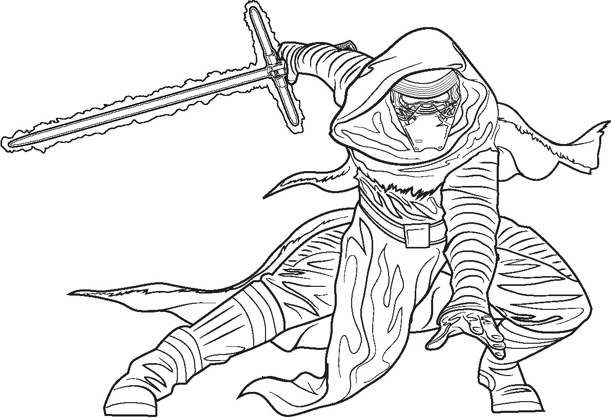 Kylo Ren Coloring Pages
 Polkadots on Parade Star Wars The Force Awakens Coloring