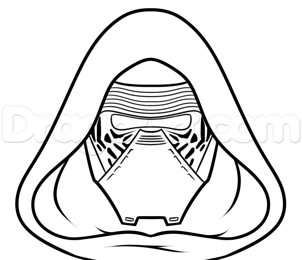Kylo Ren Coloring Pages
 How to Draw Kylo Ren Easy Step by Step Star Wars