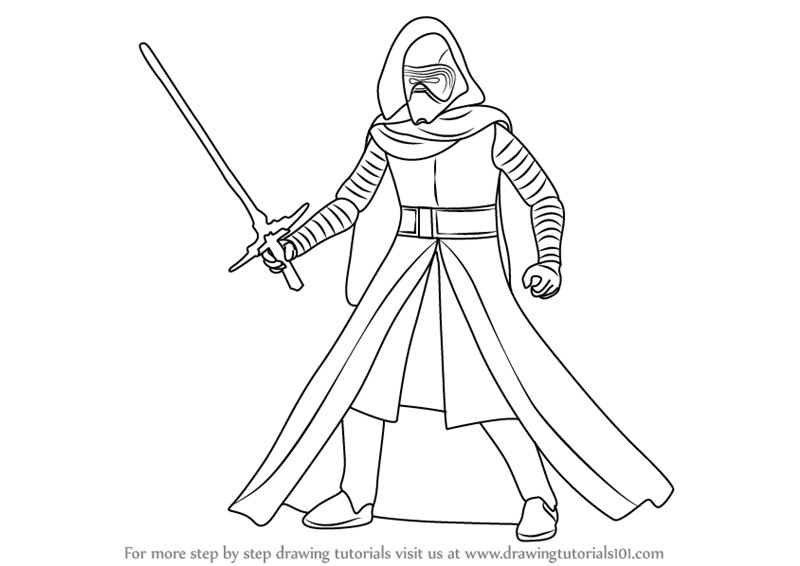 Kylo Ren Coloring Pages
 Learn How to Draw Kylo Ren from Star Wars Star Wars Step
