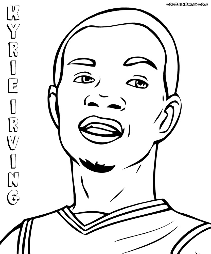Kyrie Irving Coloring Pages
 Kyrie Irving Basketball Shoe Coloring Pages Sketch