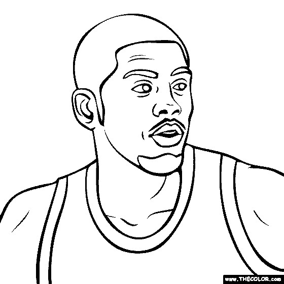 Kyrie Irving Coloring Pages
 Free line Coloring Pages TheColor