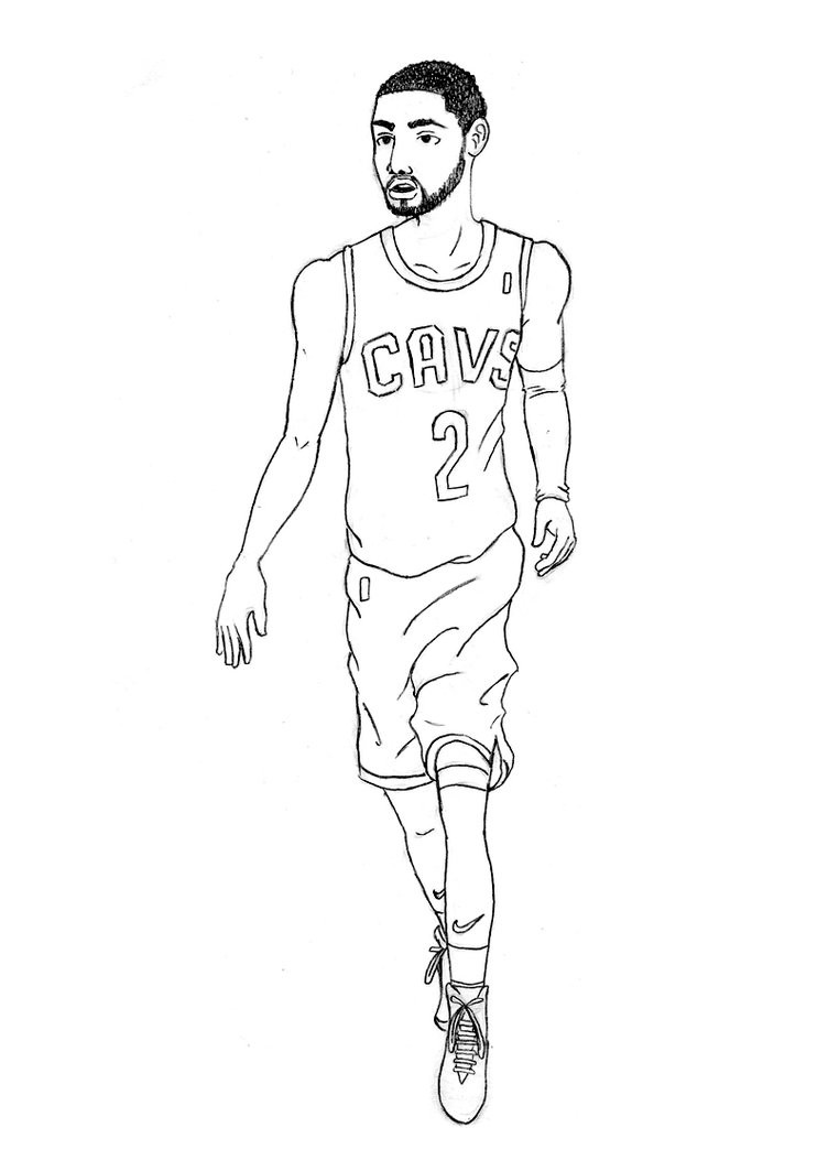Kyrie Irving Coloring Pages
 Kyrie Irving Pencil Drawing by KulStowiBra on DeviantArt