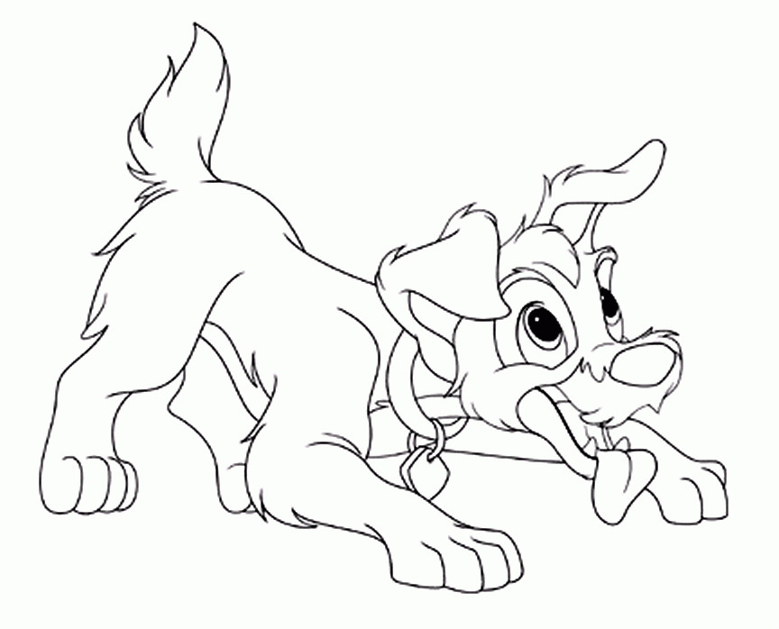 Lady And The Tramp Coloring Pages
 Coloring Page Lady and the tramp coloring pages 1