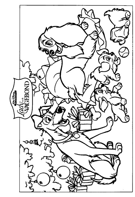 Lady And The Tramp Coloring Pages
 Lady And The Tramp