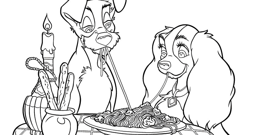Lady And The Tramp Coloring Pages
 Lady And The Tramp Coloring Pages Disney Coloring Pages