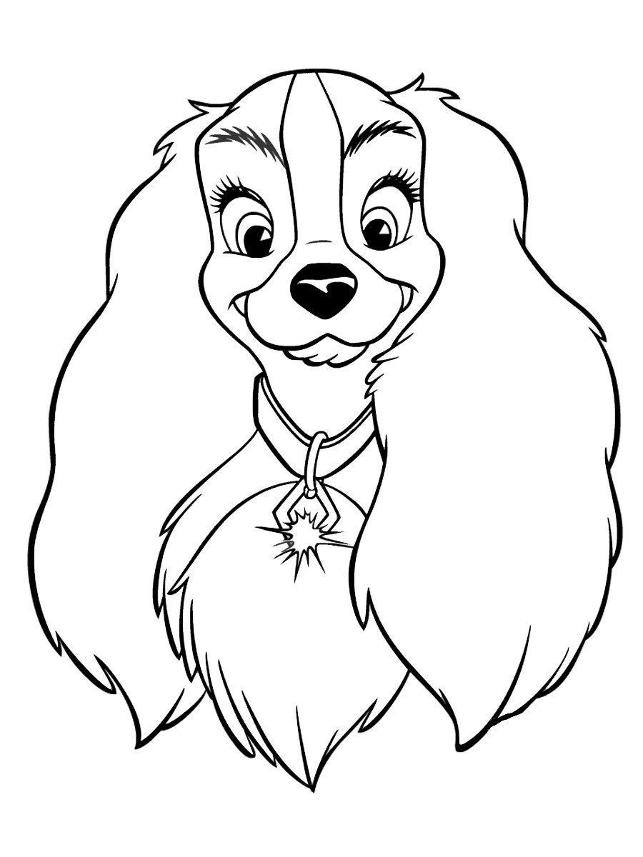 Lady And The Tramp Coloring Pages
 Lilli e il Vagabondo Immagini da colorare