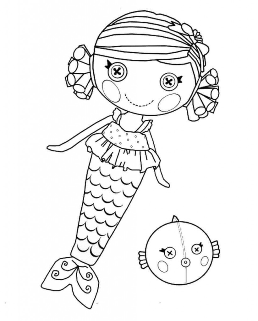 Lalaloopsy Printable Coloring Sheets
 30 Stunning Mermaid Coloring Pages