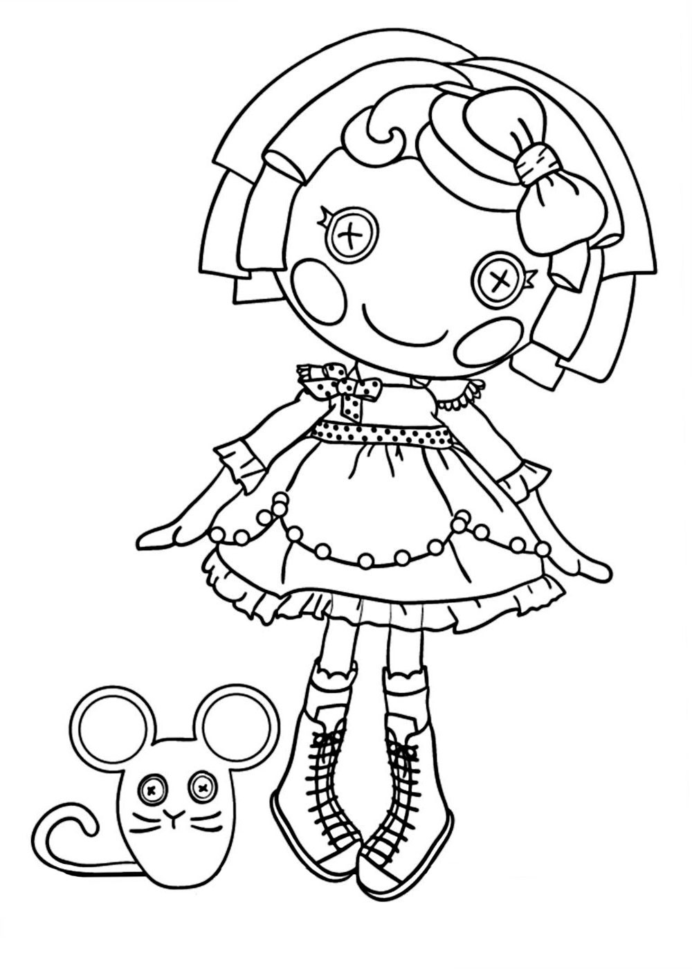 Lalaloopsy Printable Coloring Sheets
 Lalaloopsy coloring pages for girls to print for free