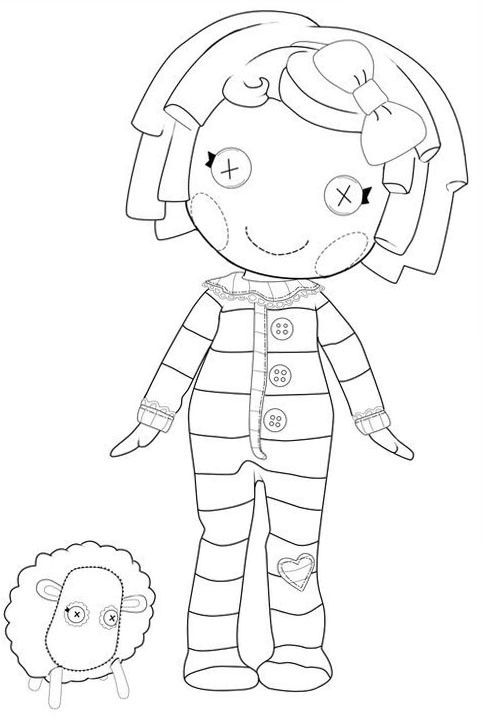 Lalaloopsy Printable Coloring Sheets
 Lalaloopsy coloring pages for girls to print for free