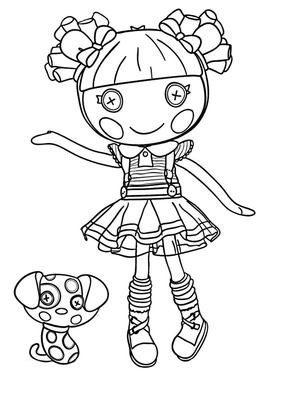Lalaloopsy Printable Coloring Sheets
 Lalaloopsy coloring pages for girls to print for free