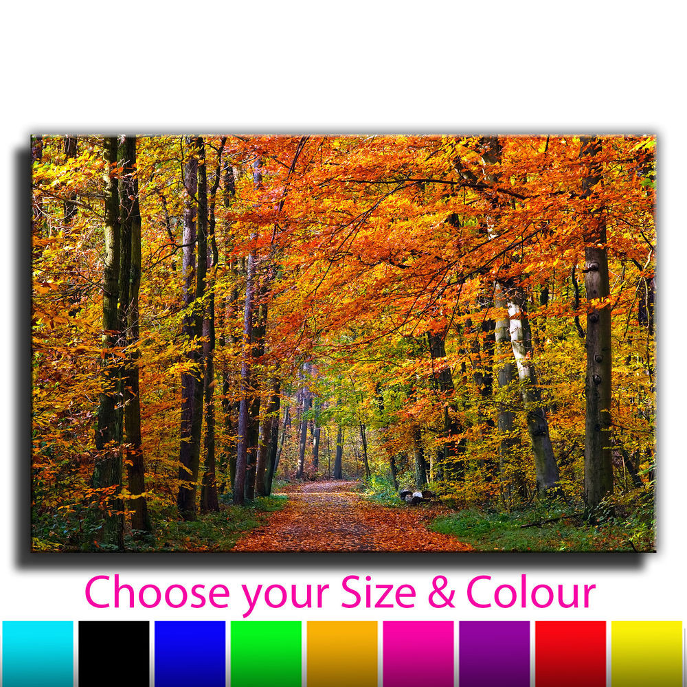 Best ideas about Landscape Canvas Prints
. Save or Pin Autumn Woods Landscape Canvas Wall Art Print Picture Now.