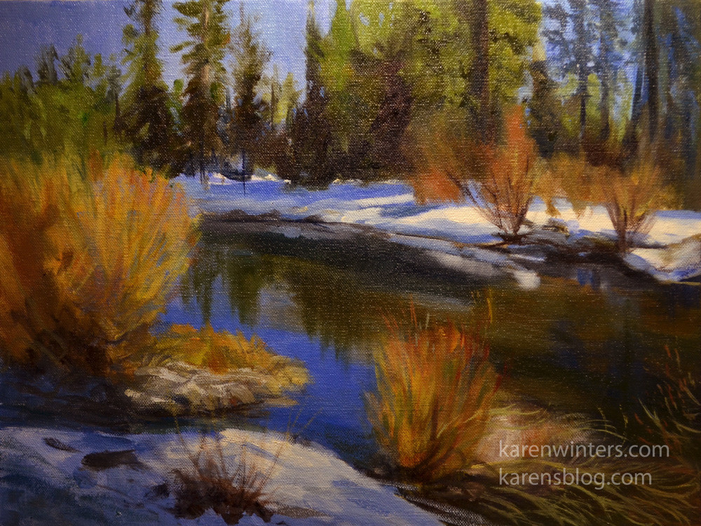 Best ideas about Landscape Oil Painting
. Save or Pin Truckee River Snowbank California landscape oil painting Now.