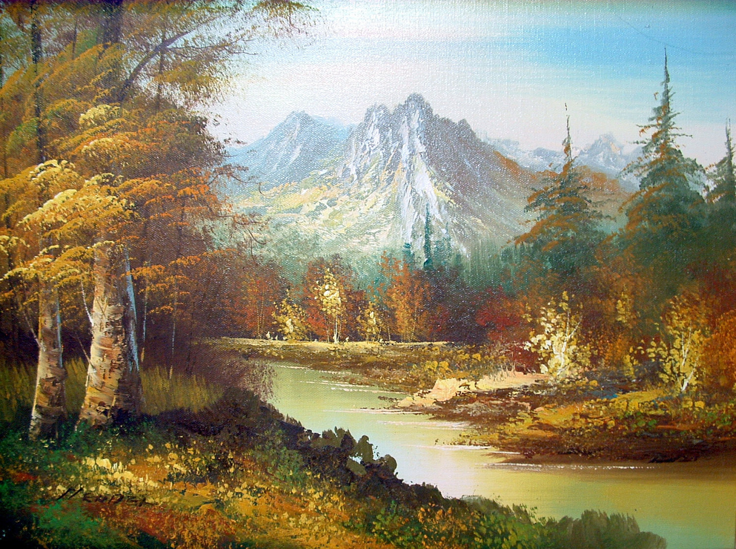 Best ideas about Landscape Oil Painting
. Save or Pin Vintage landscape oil painting by Hendel Now.