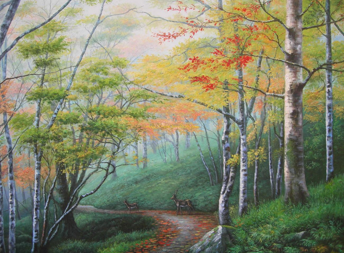 Best ideas about Landscape Oil Painting
. Save or Pin Woods deer landscape oil painting Now.