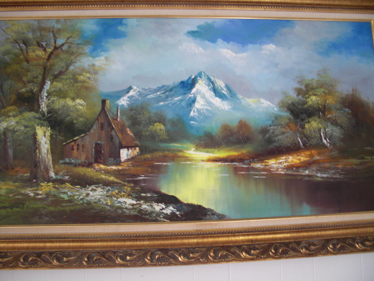 Best ideas about Landscape Oil Painting
. Save or Pin Vintage G Whitman Beautiful Landscape Oil Painting Now.