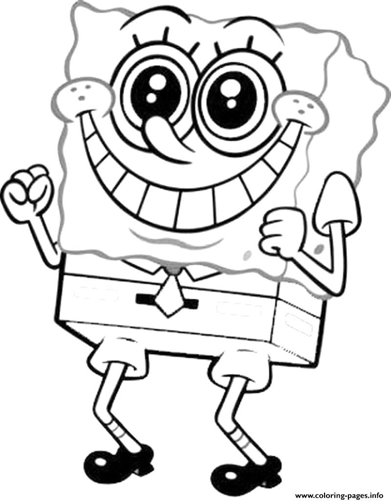 Large Coloring Books For Toddlers
 Coloring Pages For Kids Spongebob Big Smilee4ad Coloring