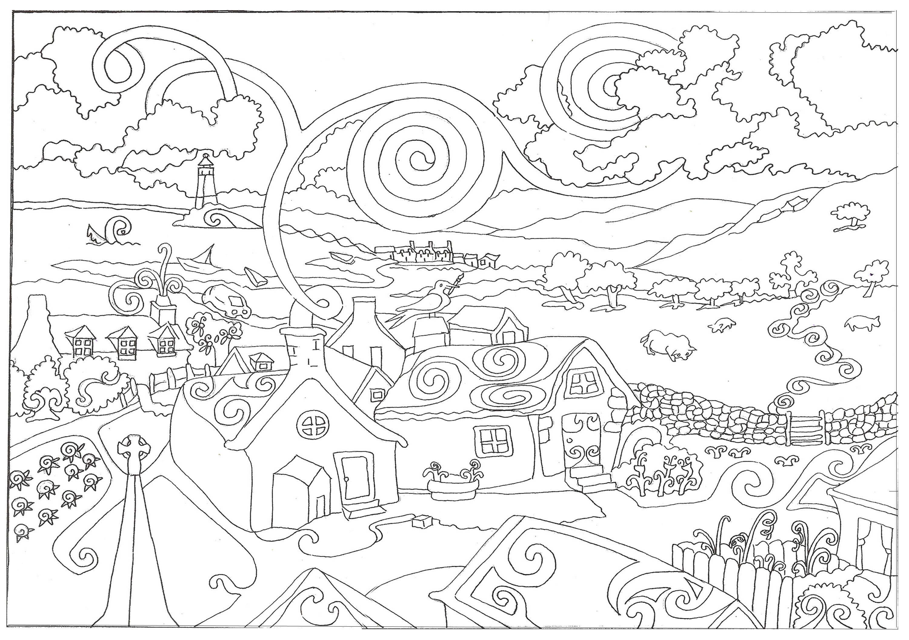 Large Print Coloring Pages For Adults
 Coloring Pages for Adults Free