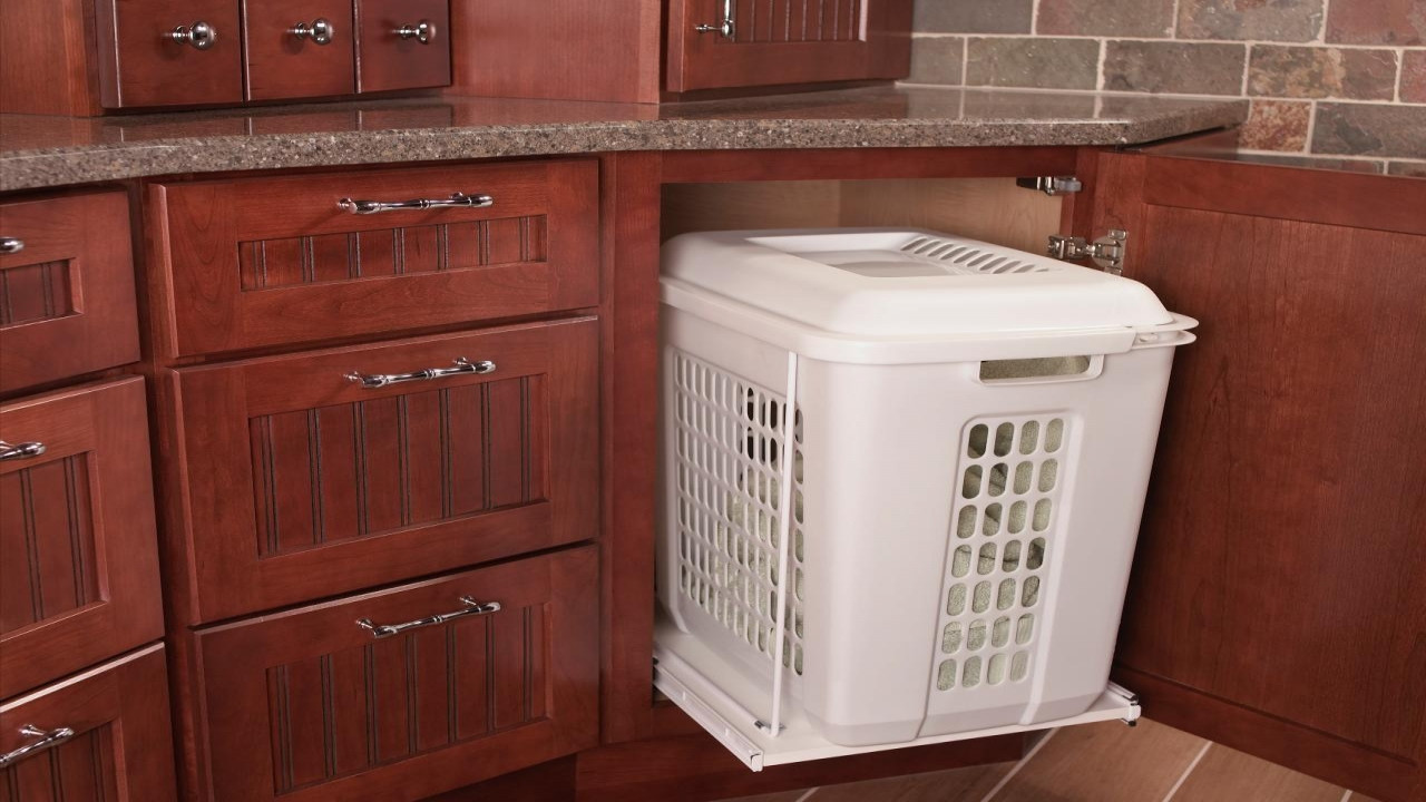 Best ideas about Laundry Basket Cabinet
. Save or Pin Laundry Hamper Cabinet In Small Flats Now.