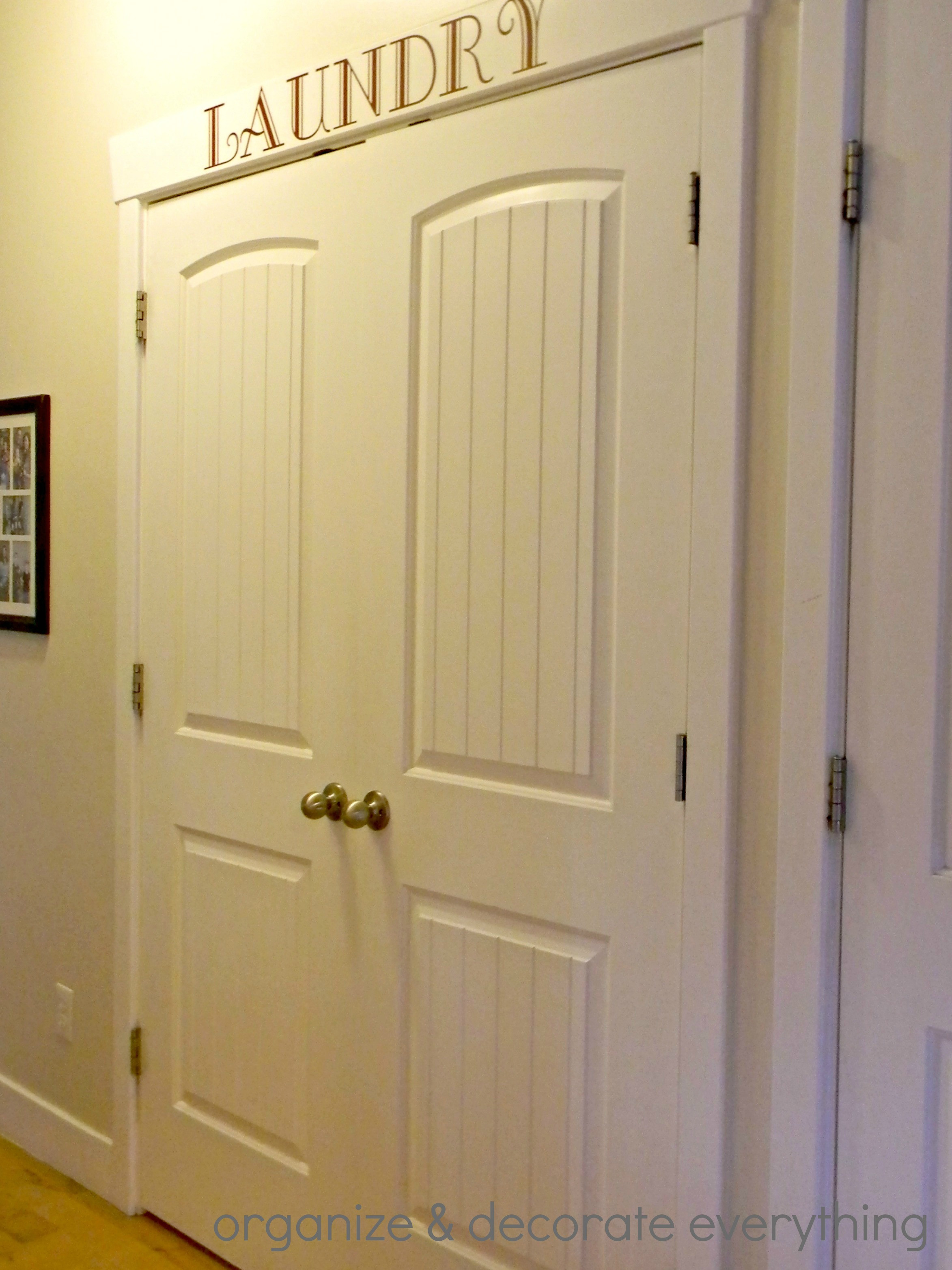 Best ideas about Laundry Room Doors
. Save or Pin Organized space of the week Laundry closet Now.