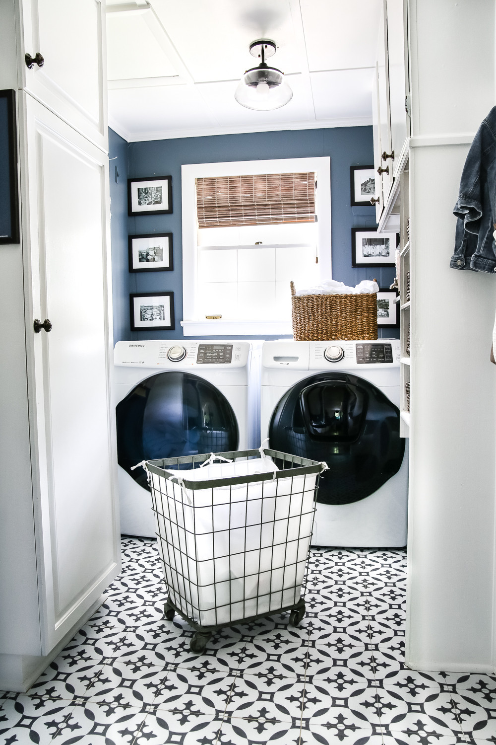 Best ideas about Laundry Room Makeover
. Save or Pin High Contrast Laundry Room Makeover Reveal Bless er House Now.