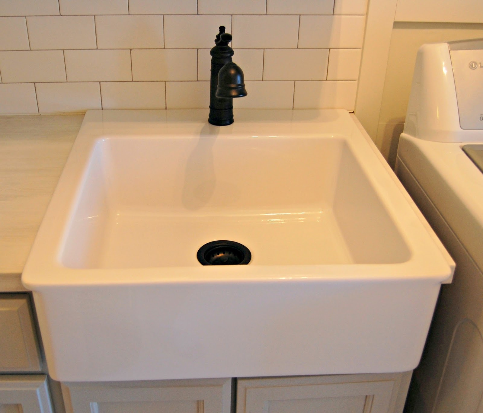 Best ideas about Laundry Room Sinks
. Save or Pin Roly Poly Farm Laundry Room Reveal Now.