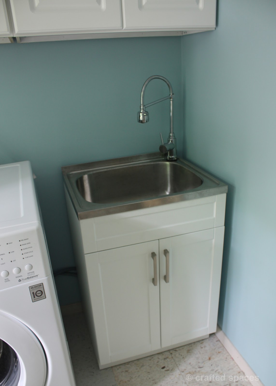 Best ideas about Laundry Room Sinks
. Save or Pin Crafted Spaces At Home Laundry Room Makeover Now.