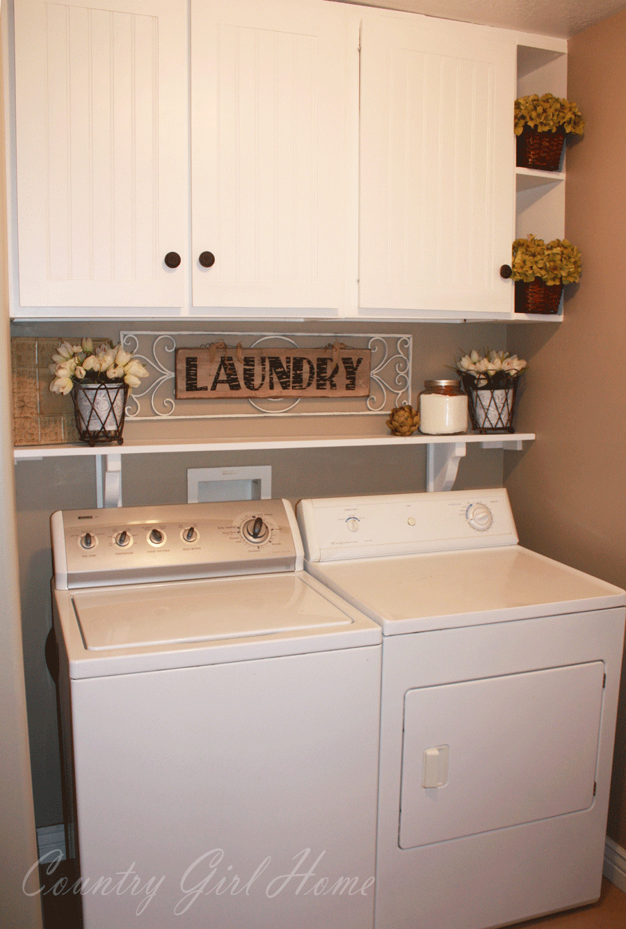 Best ideas about Laundry Room Storage
. Save or Pin COUNTRY GIRL HOME Laundry Room Shelf Now.