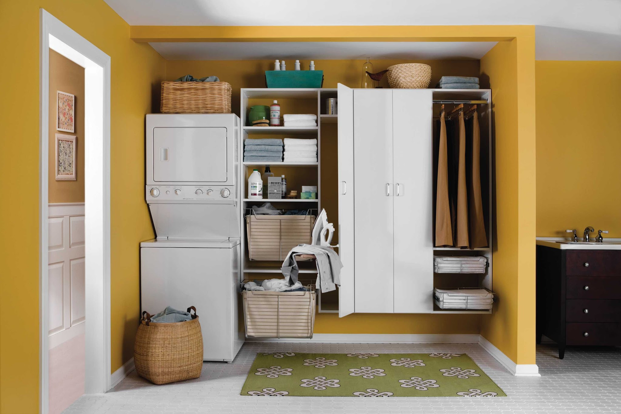 Best ideas about Laundry Room Storage
. Save or Pin 20 Laundry Room Cabinets to Try in Your Home Now.