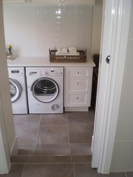 Best ideas about Laundry Room Tile
. Save or Pin Slate Tile Floor Contemporary laundry room The House Now.