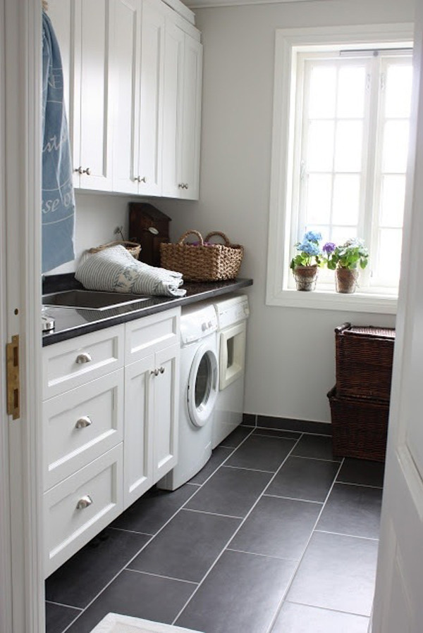 Best ideas about Laundry Room Tile
. Save or Pin 10 Black and White Laundry Room Design Ideas Now.